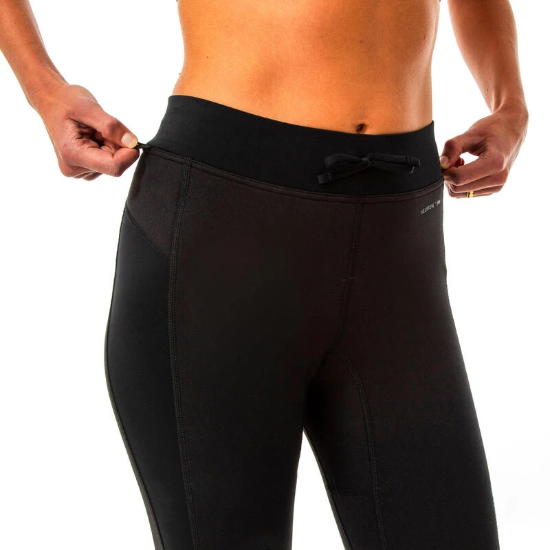 LEGGING ANTI UV SURF 900 FEMME NOIR Avec Découpes En NÉOPRÈNE – Image 4