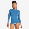 Tee Shirt Anti Uv Manches Longues Femme - 900 Palmer Bleu